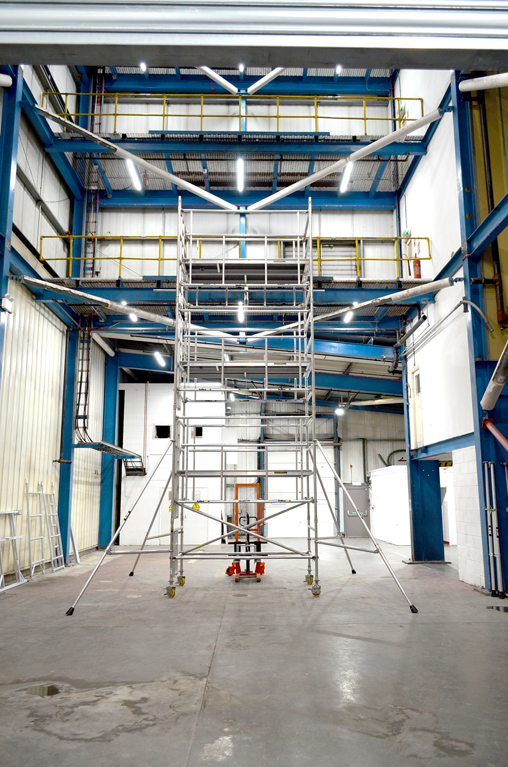 Prefabricated Tower Scaffold BS 1139-6 testing at Test And Research