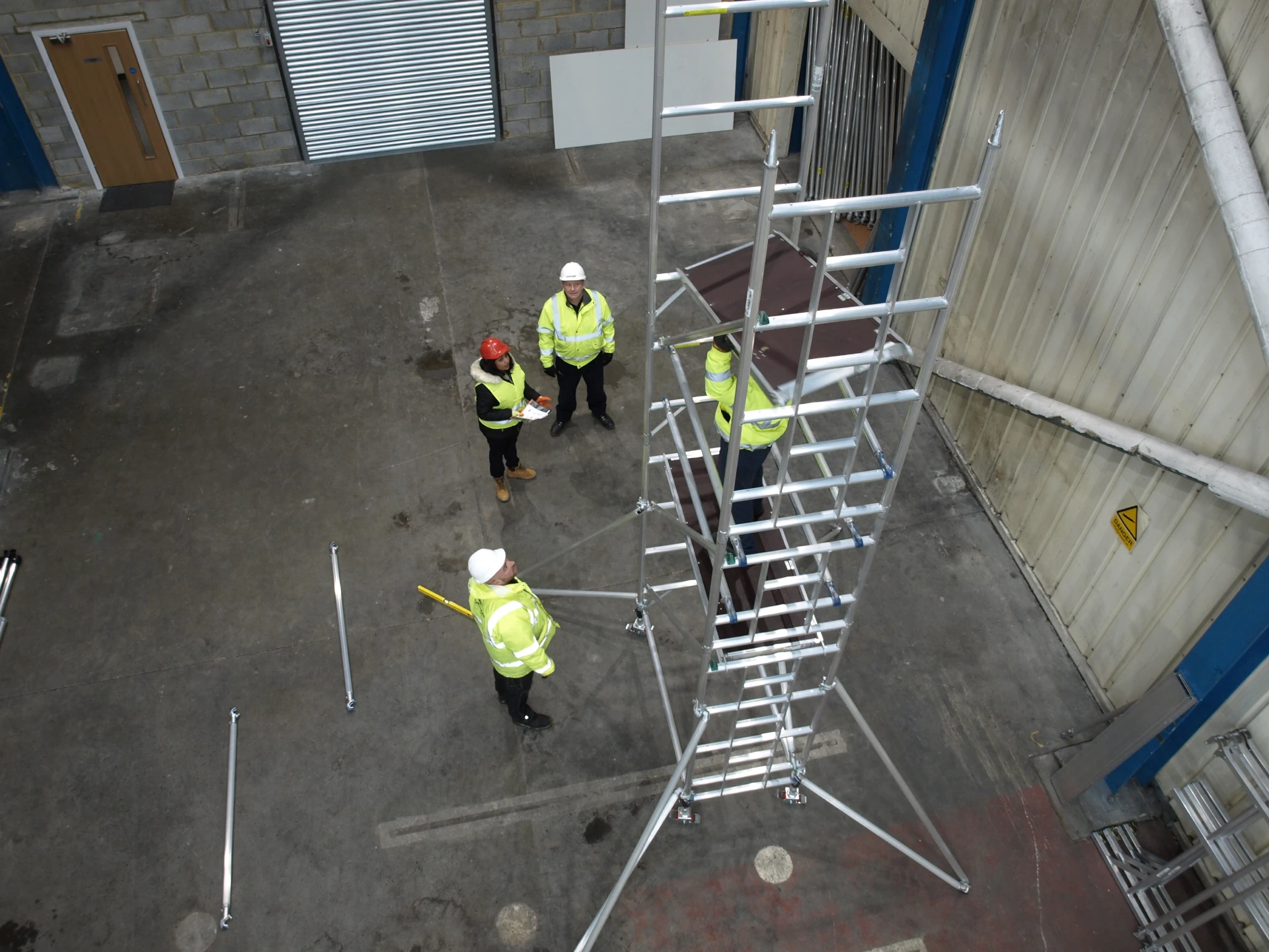 Users on PASMA tower training course