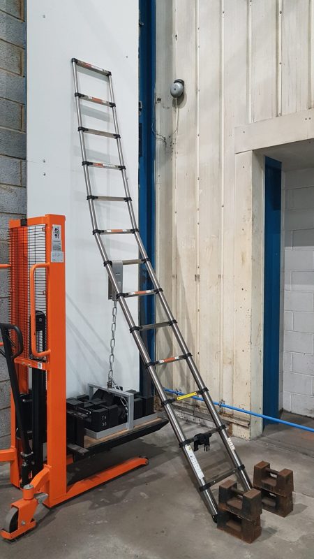 telescopic ladder testing